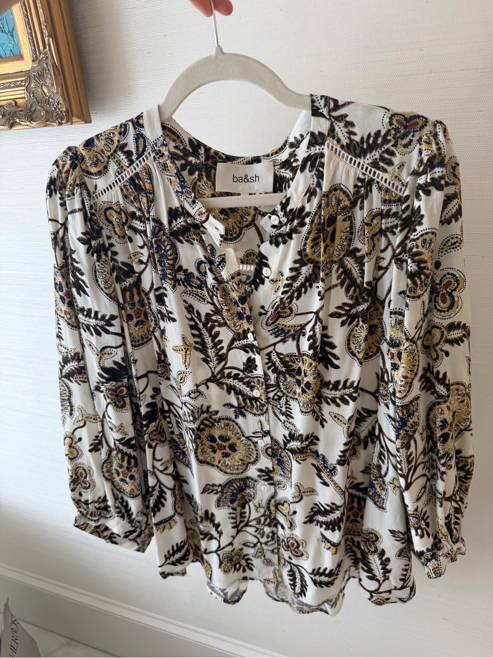 ‼️SOLD‼️ ba&sh Valska paisley print blouse, M